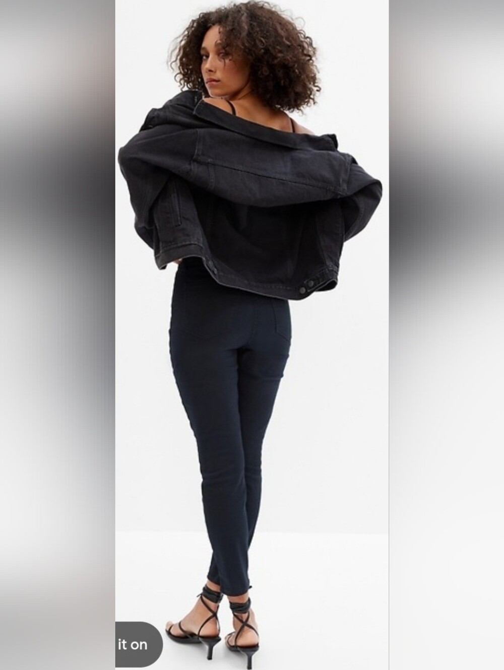 Gap Denim High Rise Favorite Jeggings women's 14 black jeans